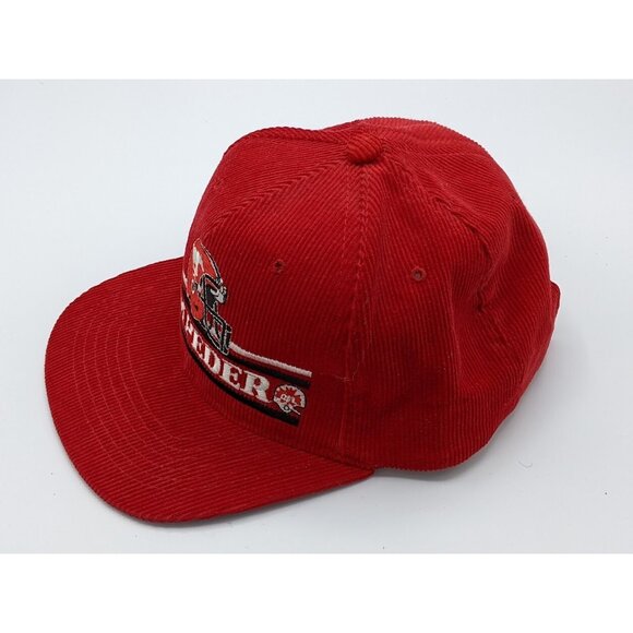 Vintage Calgary Stampeders CFL Hat Snapback 80s Corduroy Script Cap Ted Fletcher - Picture 3 of 8